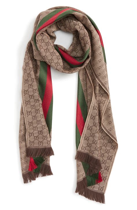 gucci mens silk scarf|authentic gucci scarves.